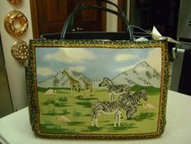 New Leopard & Zebra-Trimmed Purse W/Tag For $2.00!  What! in Houston, Texas